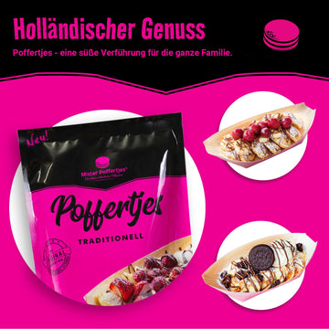 Pancake Backmischung für Poffertjes, holländische Mini-Pfannkuchen (1er Pack, 1er Pack)